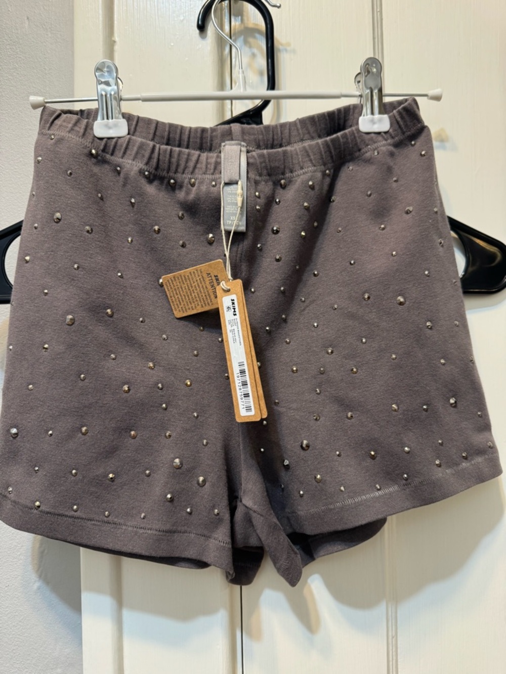 Skims x swarkovski shorts. Chalk. Limited edition/discontinued.